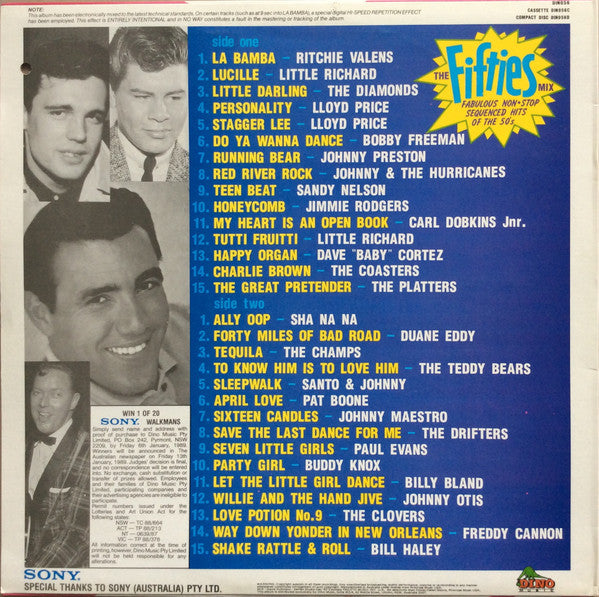 Various : The Fifties Mix (LP, Mixed)