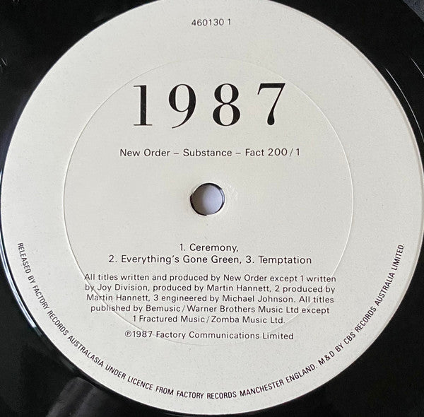 New Order : Substance (2xLP, Comp, Emb)