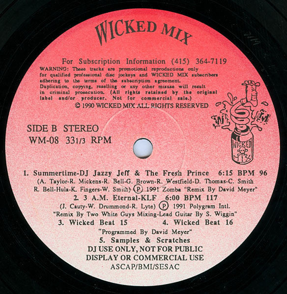 Various : Wicked Mix 08 (12", Comp, Promo)