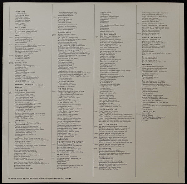 The Who : Tommy (2xLP, Album, RE)