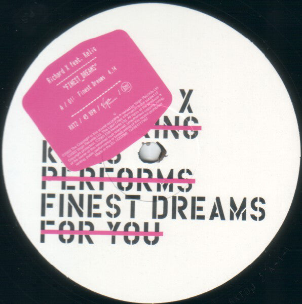 Richard X Featuring Kelis : Finest Dreams (12", Single)