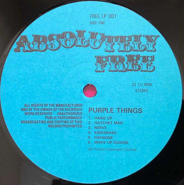 The Purple Things : Purple Things (LP, Album, Gat)
