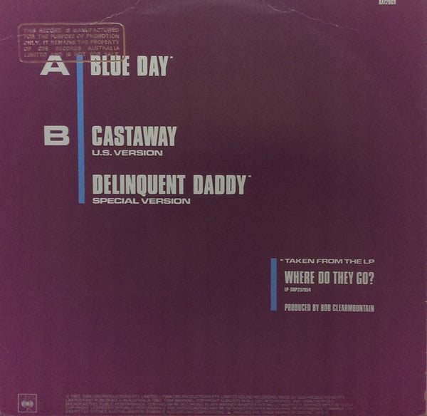 Mi-Sex : Blue Day (12", Single)