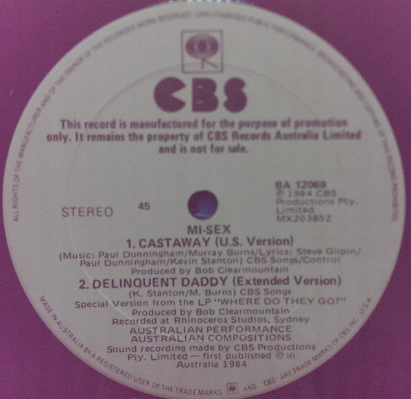 Mi-Sex : Blue Day (12", Single)