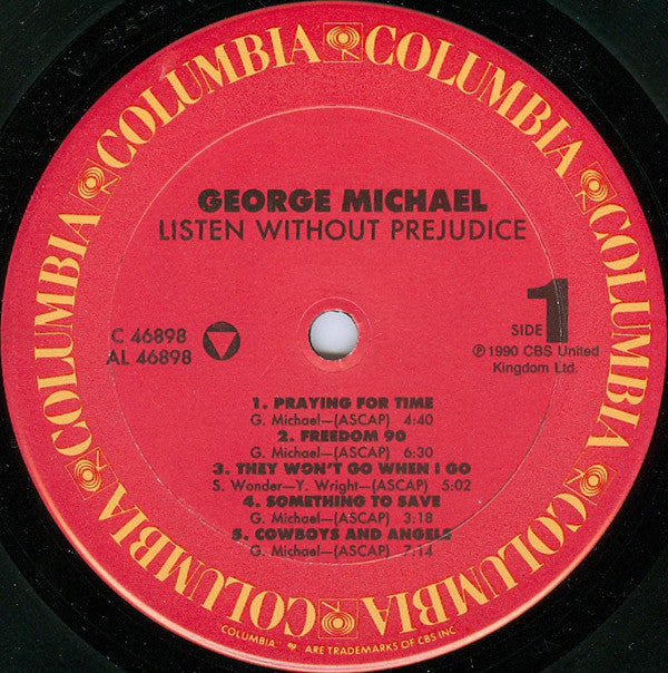 George Michael : Listen Without Prejudice Vol. 1 (LP, Album, Col)