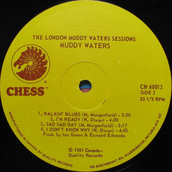 Muddy Waters : The London Muddy Waters Sessions (LP, Album, RE, Gat)