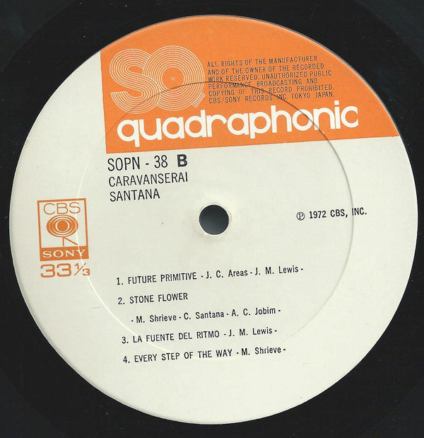 Santana : Caravanserai (LP, Album, Quad, Ltd, RE, S/Edition, Sas)