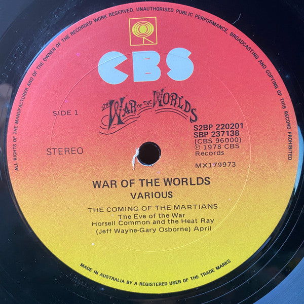 Jeff Wayne : Jeff Wayne's Musical Version Of The War Of The Worlds (2xLP, Album, Gat)