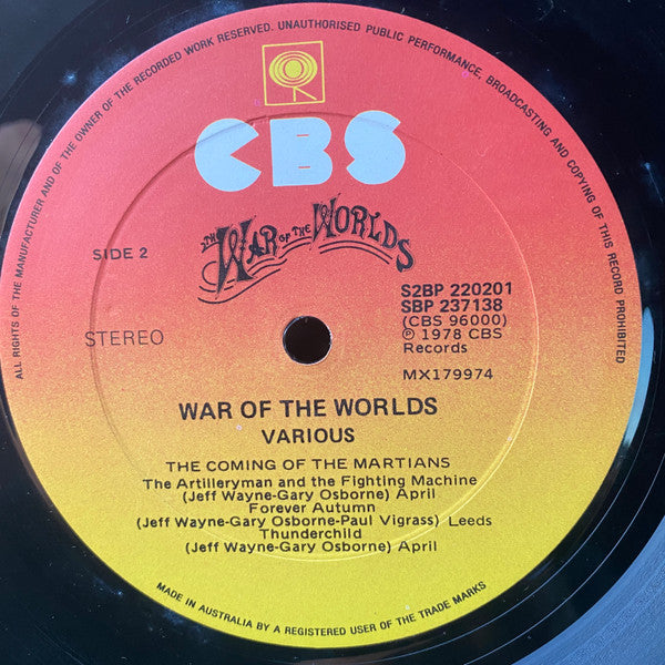 Jeff Wayne : Jeff Wayne's Musical Version Of The War Of The Worlds (2xLP, Album, Gat)