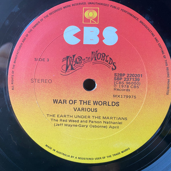 Jeff Wayne : Jeff Wayne's Musical Version Of The War Of The Worlds (2xLP, Album, Gat)