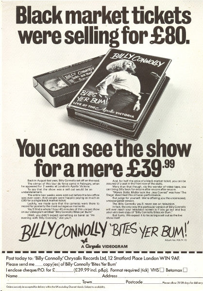 Billy Connolly : The Pick Of Billy Connolly (LP, Album, Comp, RM)