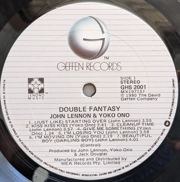 John Lennon & Yoko Ono : Double Fantasy (LP, Album)