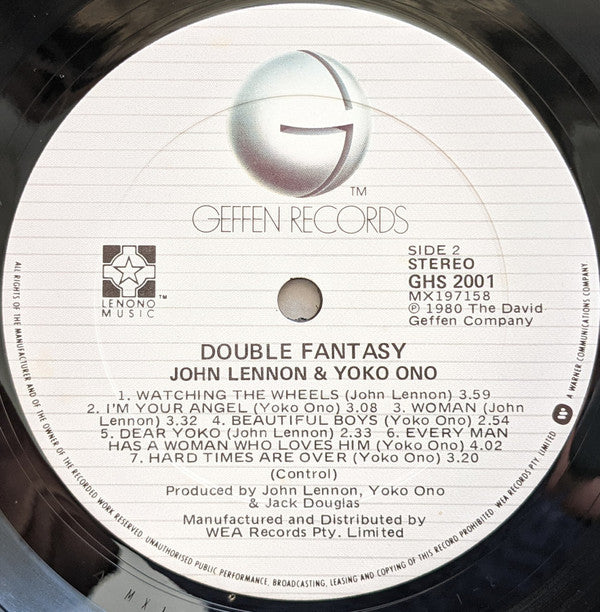 John Lennon & Yoko Ono : Double Fantasy (LP, Album)