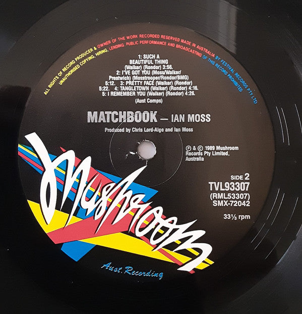 Ian Moss : Matchbook (LP, Album, Gat)