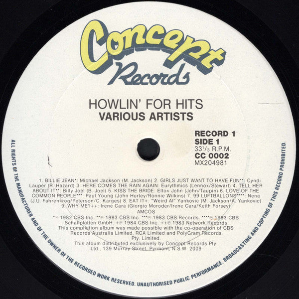 Various : Howlin' For Hits (2xLP, Comp, Gat)