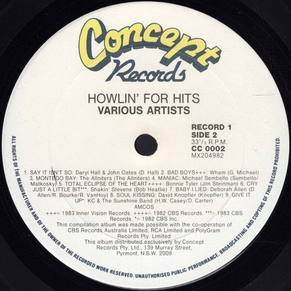 Various : Howlin' For Hits (2xLP, Comp, Gat)