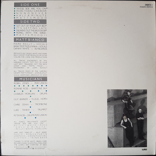 Matt Bianco : Whose Side Are You On (LP, Album)