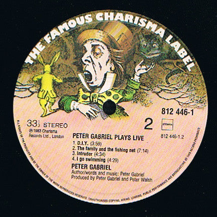 Peter Gabriel : Plays Live (2xLP, Album)