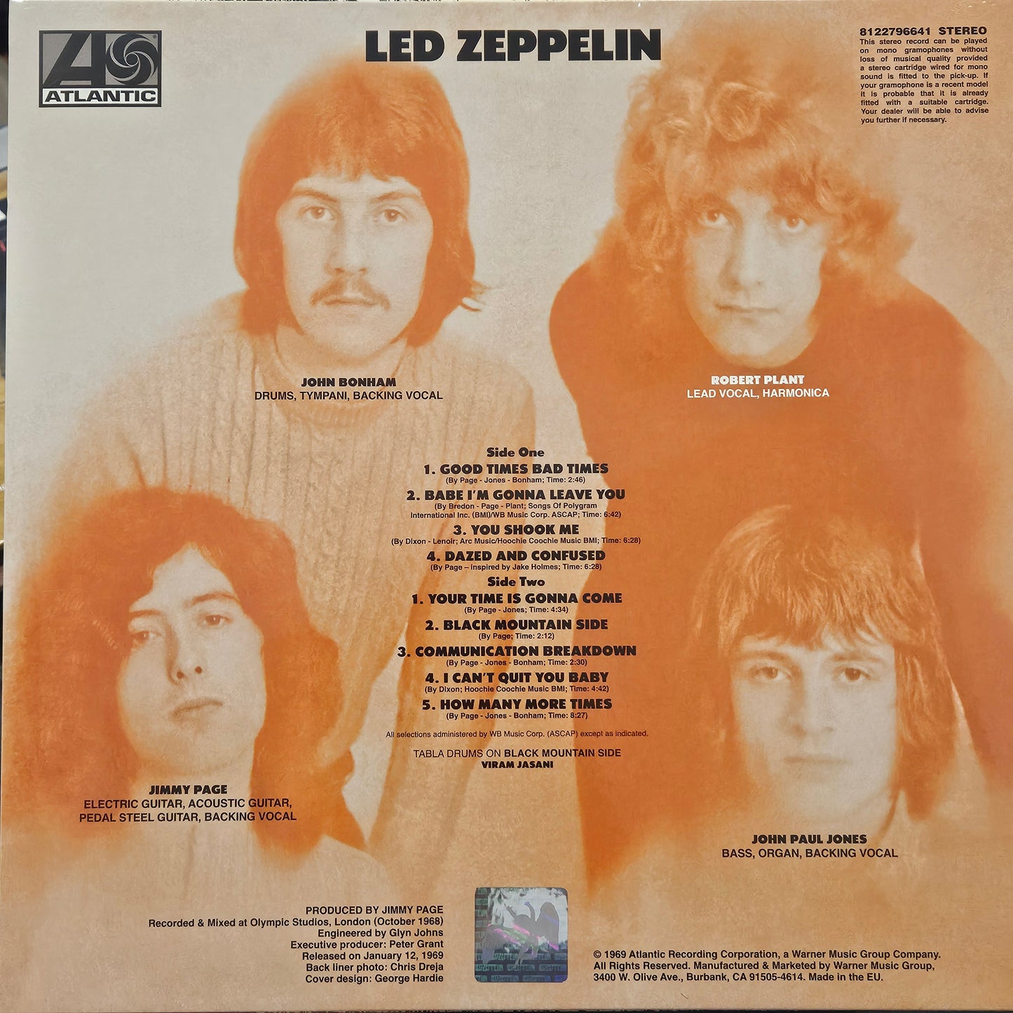 LED ZEPPELIN 1  'I' Remastered 180g Debut Vinyl LP