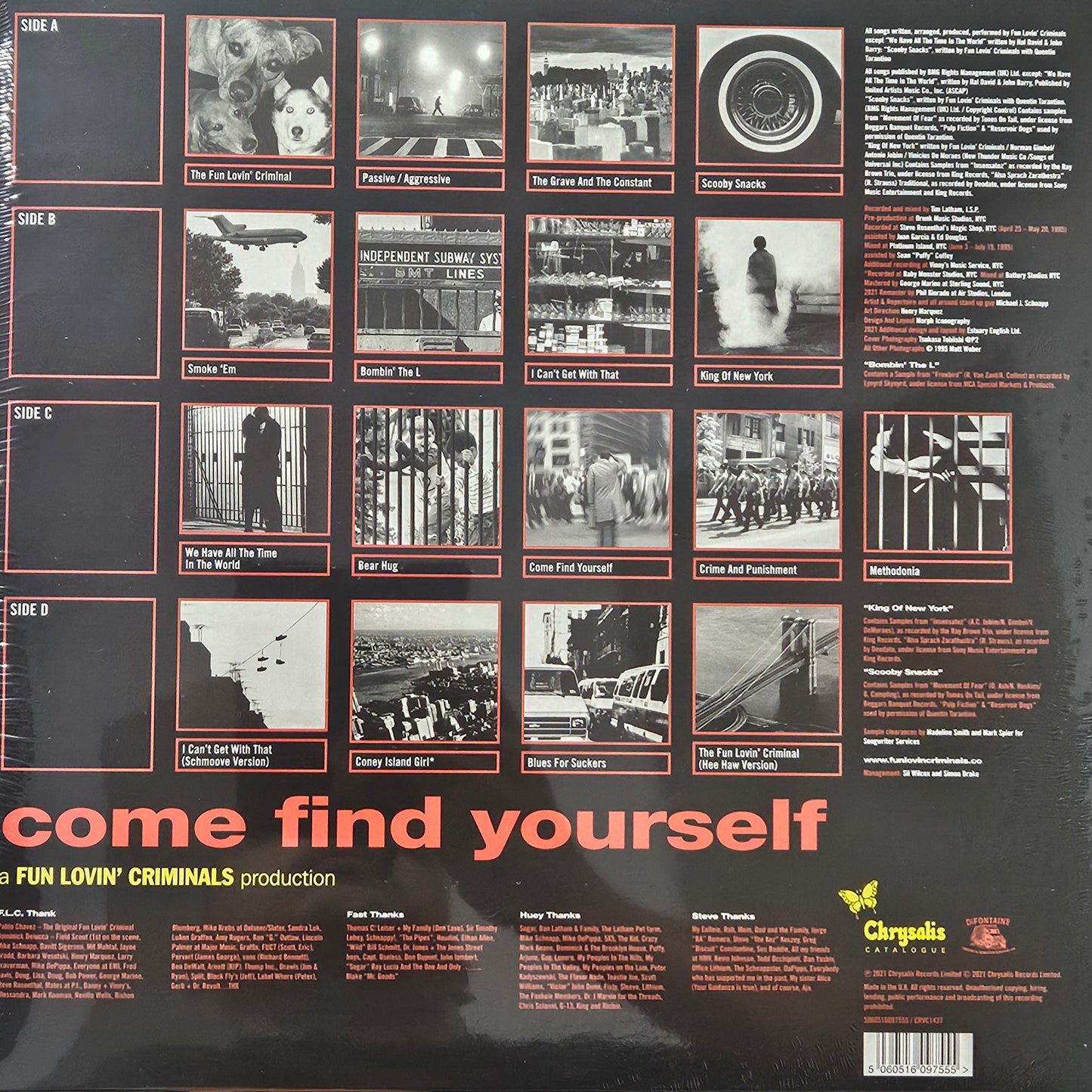 Fun Lovin' Criminals – Come Find Yourself (2 x Vinyl, LP, Album, Limited Edition, Red/Yellow, 180g, Gatefold)