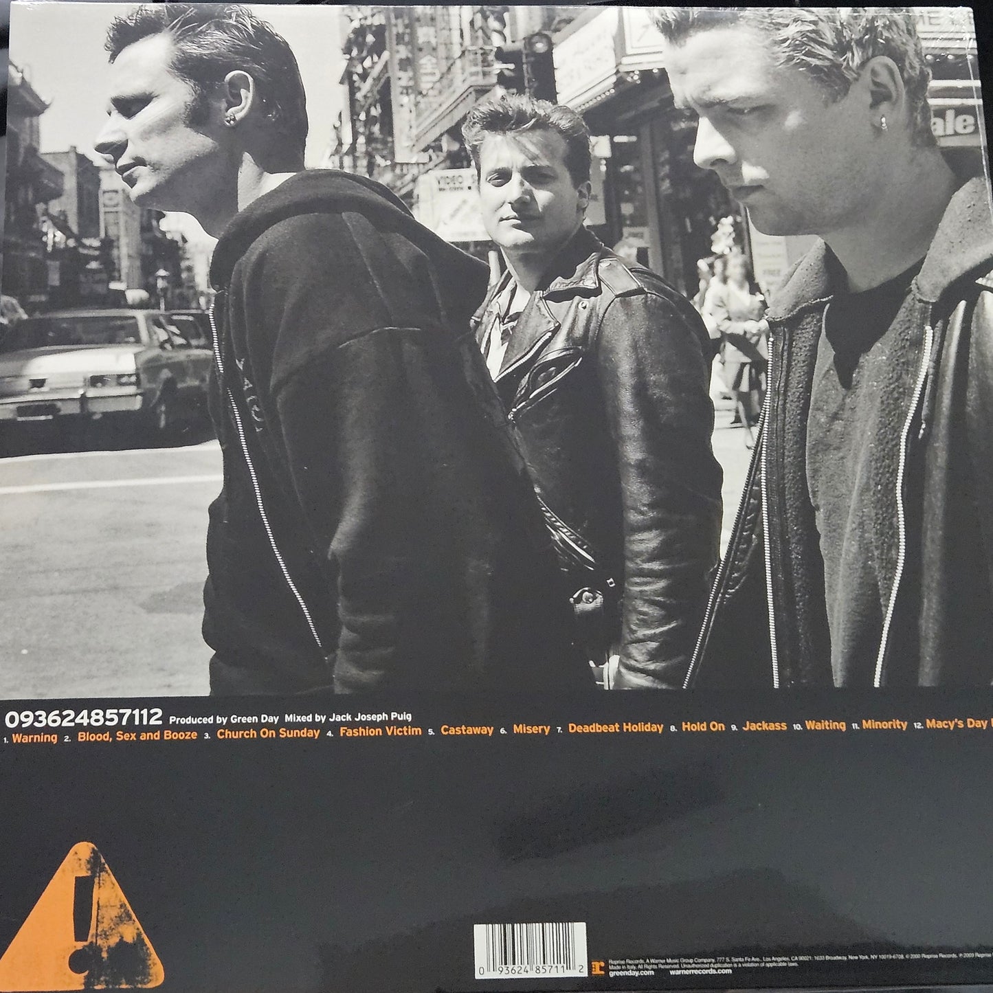 GREEN DAY WARNING LIMITED EDITION FLUORESCENT GREEN VINYL Greenday