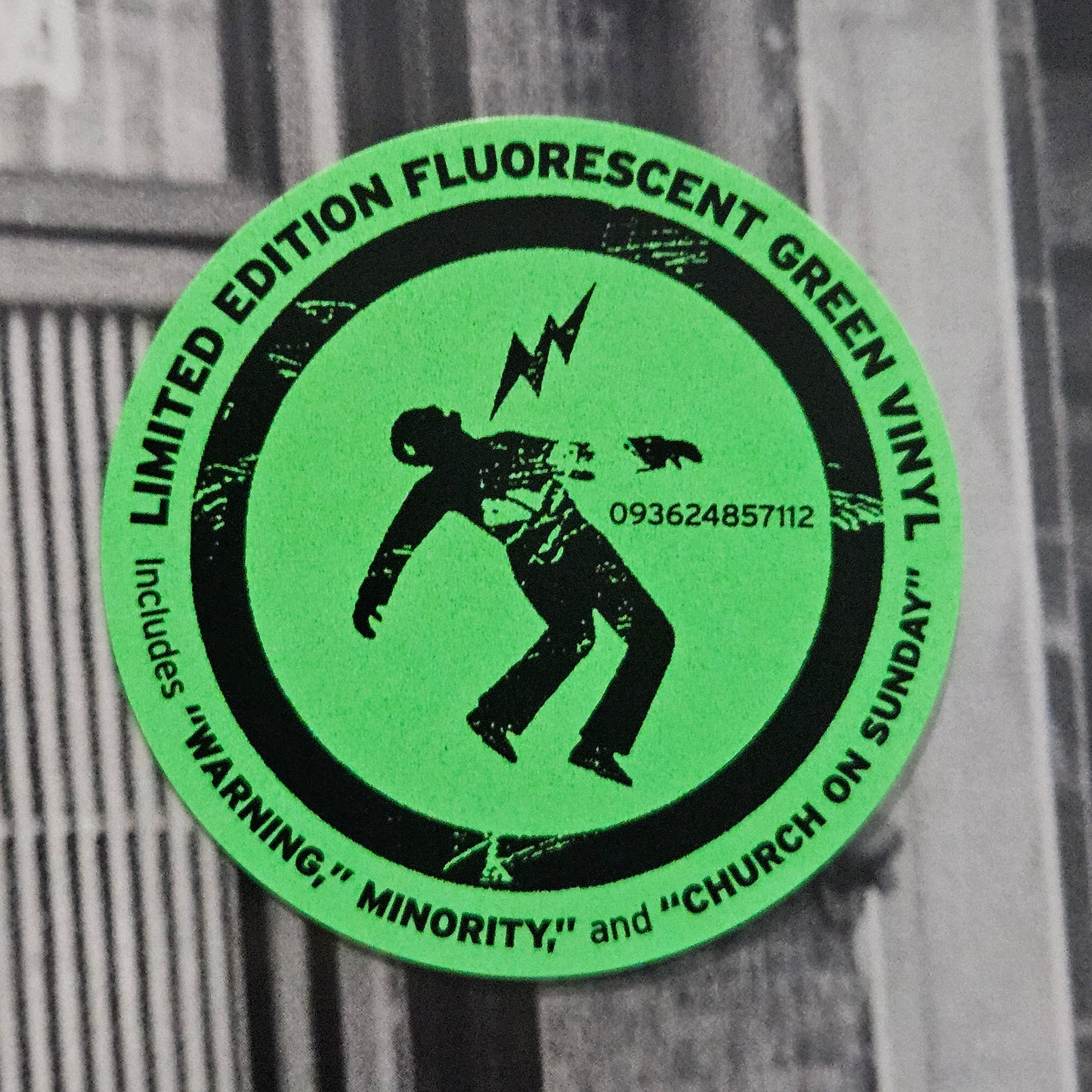 GREEN DAY WARNING LIMITED EDITION FLUORESCENT GREEN VINYL Greenday
