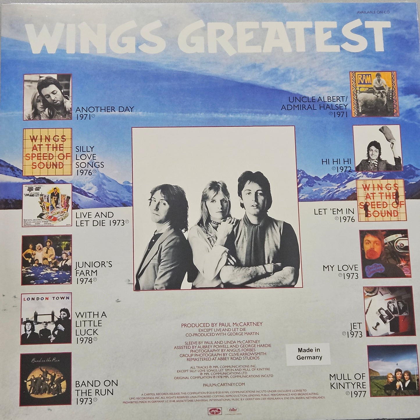 Paul McCartney & Wings - Greatest (Vinyl) Sealed inc Poster