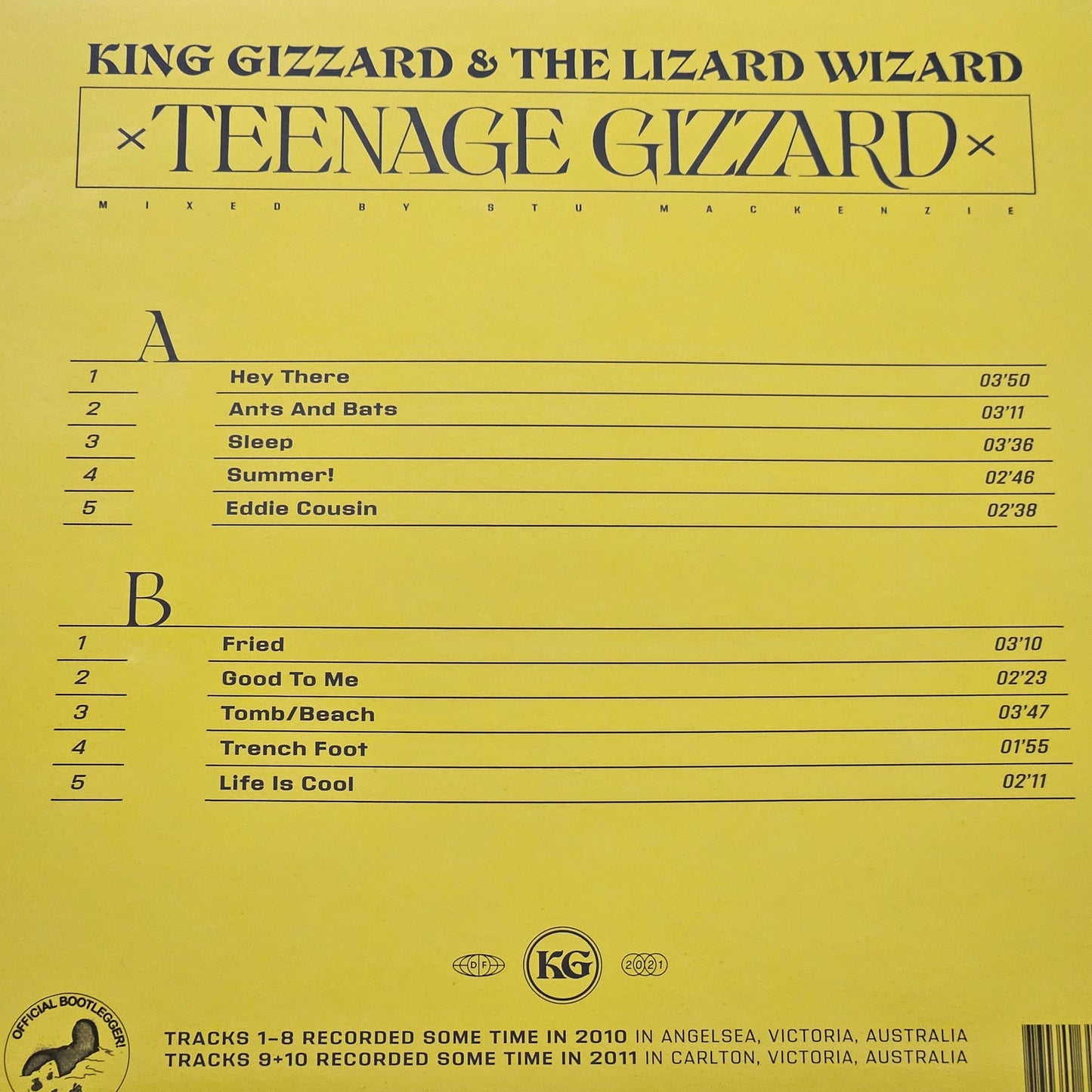 King Gizzard And The Lizard Wizard – Teenage Gizzard. (Vinyl, LP, Compilation, Limited Edition, Yellow)