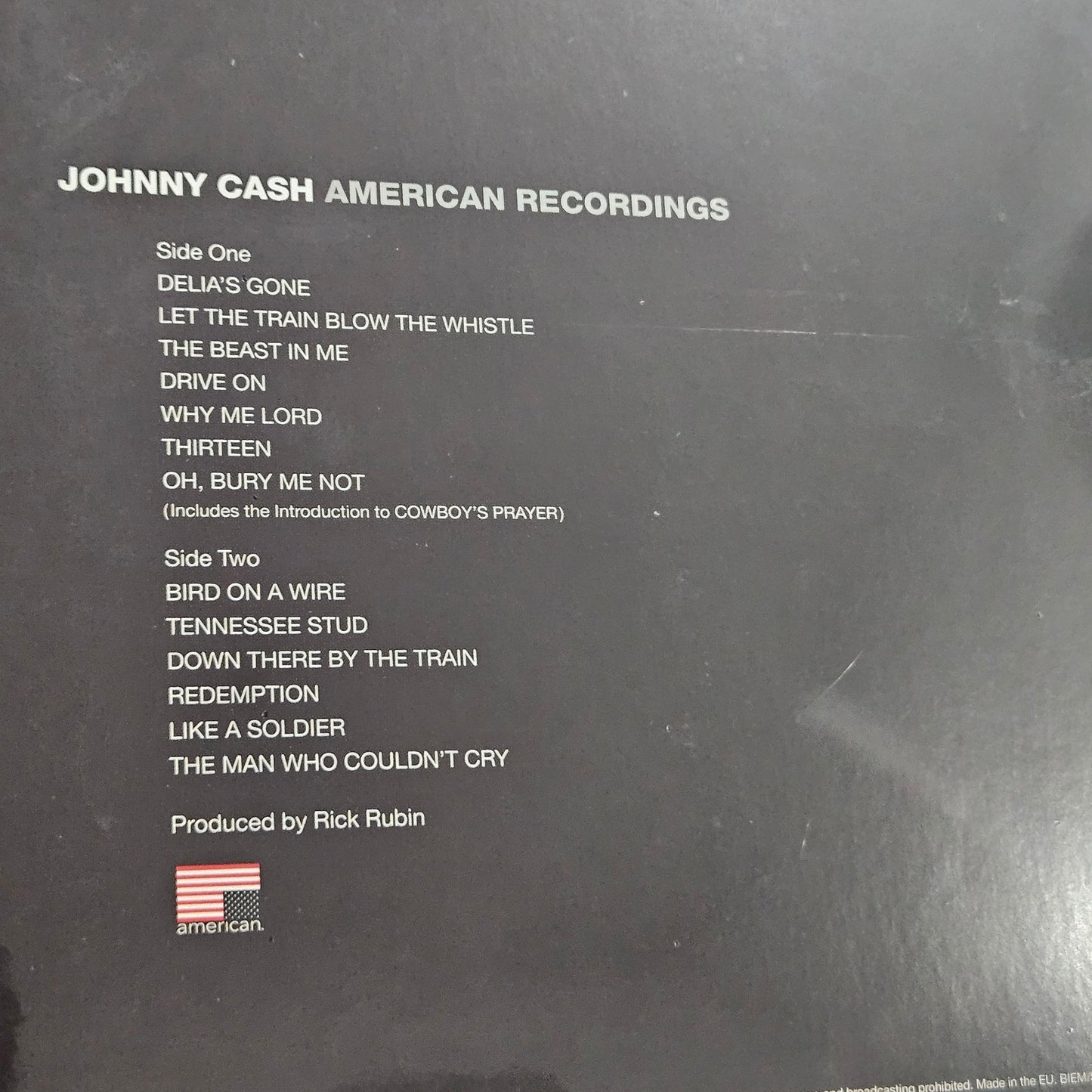 Johnny Cash - American Recordings (Vinyl)