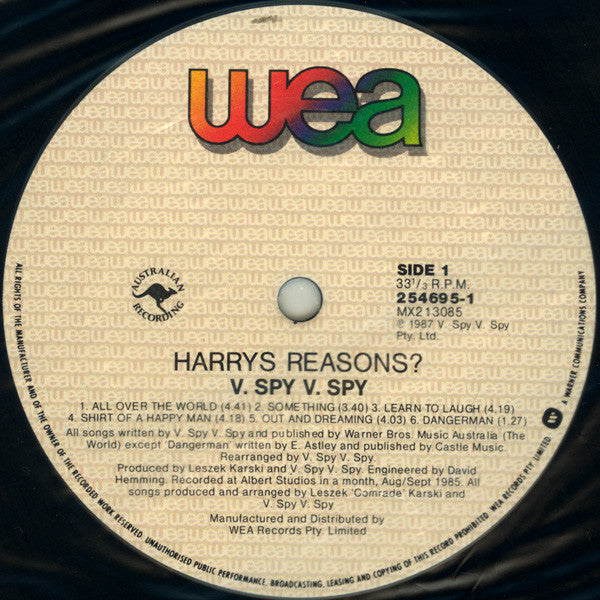V.Spy V.Spy : Harrys Reasons? (LP, Album, RE)