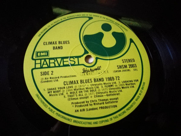 Climax Blues Band : 1969 / 1972 (LP, Comp, Tex)