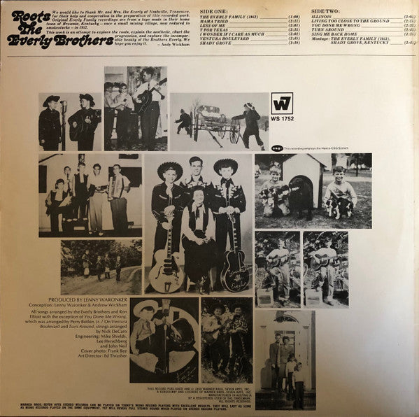 The Everly Brothers* : Roots (LP, Album, Gol)