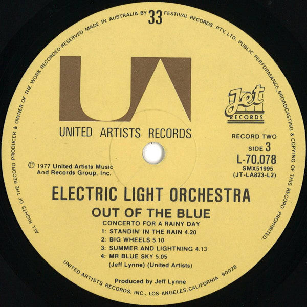 Electric Light Orchestra : Out Of The Blue (2xLP, Album, gat)