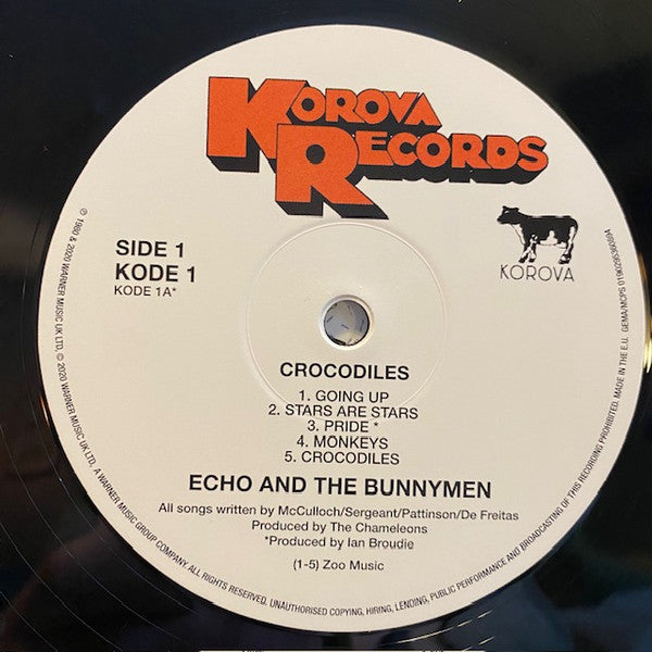 Echo And The Bunnymen* : Crocodiles (LP, Album, RE, RM, 180)