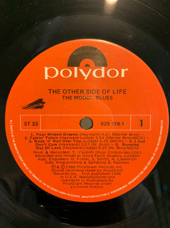 The Moody Blues : The Other Side Of Life (LP, Album)