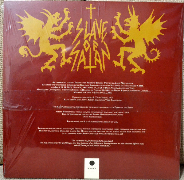 Reverend Bizarre : Slave Of Satan (12", S/Sided, Single, RE)