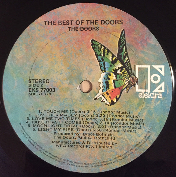 The Doors : The Best Of Doors (LP, Comp)