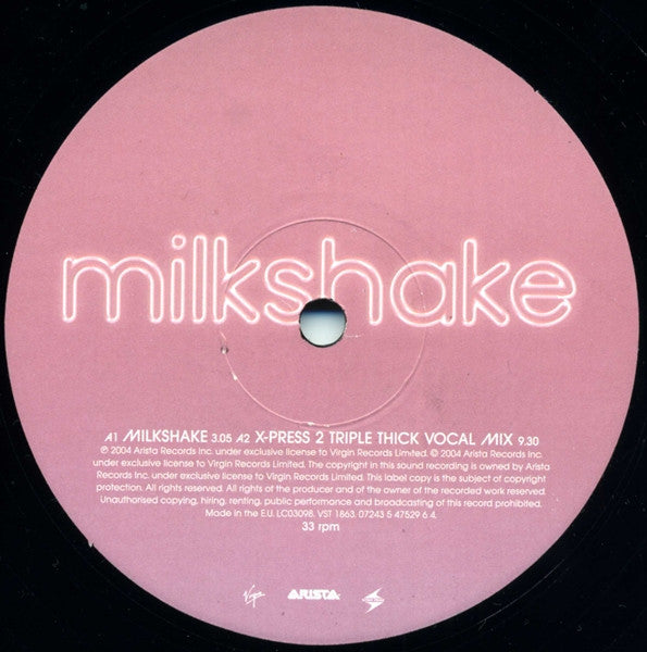 Kelis : Milkshake (12", Single)