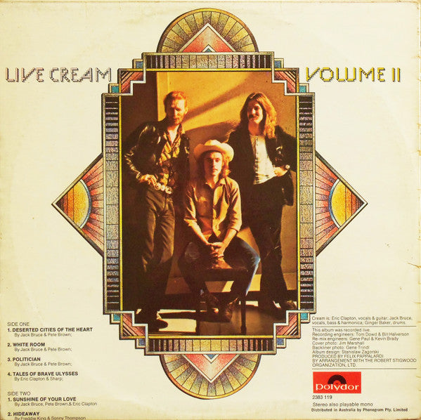 Cream (2) : Live Cream Volume II (LP, Album)