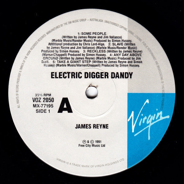 James Reyne : Electric Digger Dandy (LP, Album)