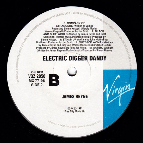 James Reyne : Electric Digger Dandy (LP, Album)