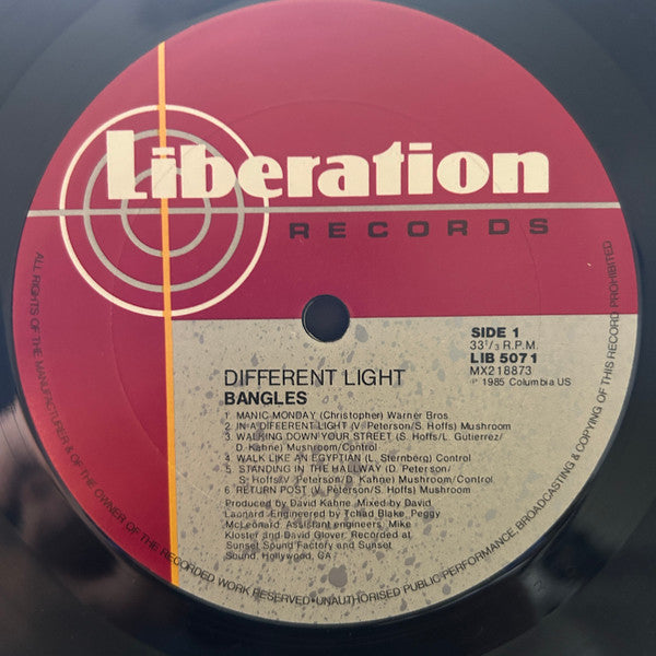 Bangles : Different Light (LP, Album, RE)
