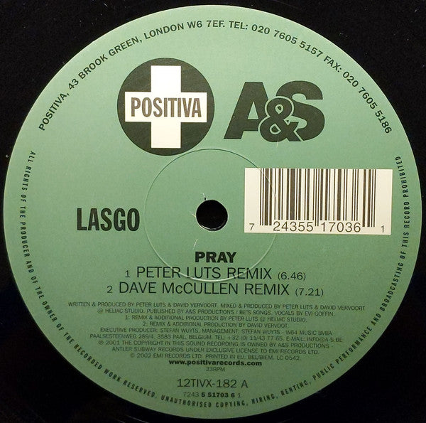 Lasgo : Pray (12")