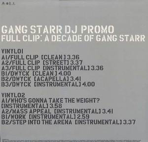 Gang Starr : Full Clip: A Decade Of Gang Starr (2x12", EP, Ltd, Promo, 180)