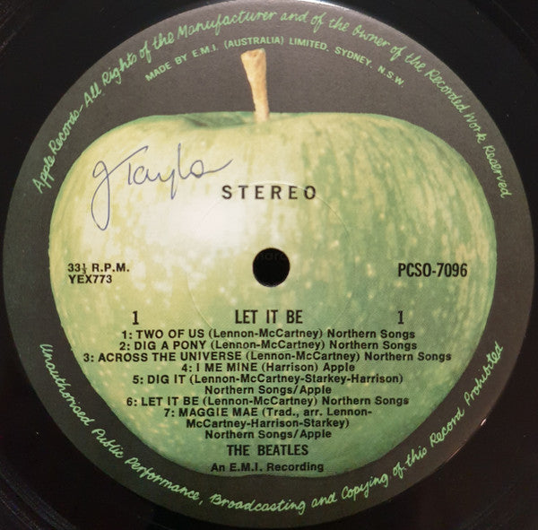 The Beatles : Let It Be (LP, Album, RE)