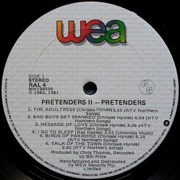 Pretenders* : Pretenders II (LP, Album)