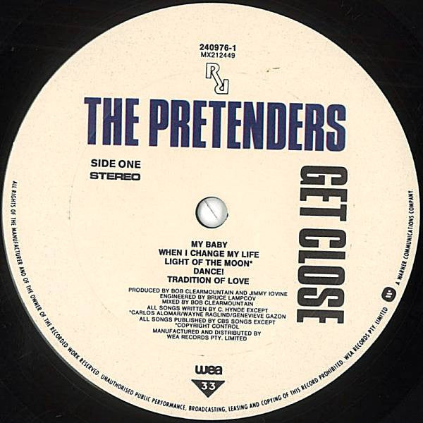 The Pretenders : Get Close (LP, Album)