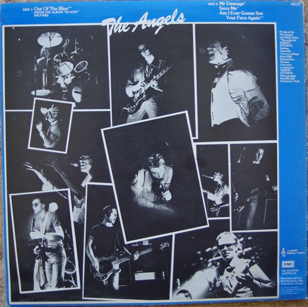 The Angels : Out Of The Blue (12", Maxi, Blu)