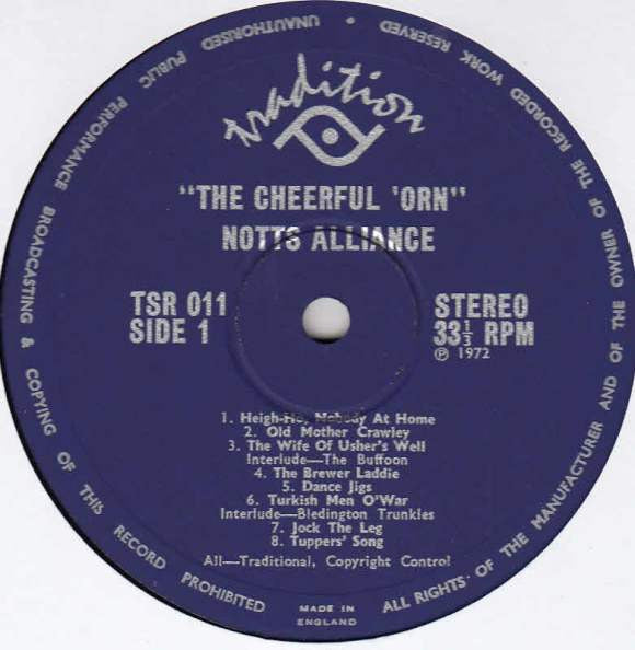 Notts Alliance : The Cheerful 'Orn (LP, Album)