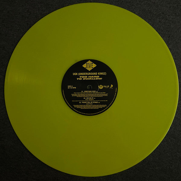 UGK : Too Hard to Swallow (2xLP, Album, Club, RE, RM, Yel)